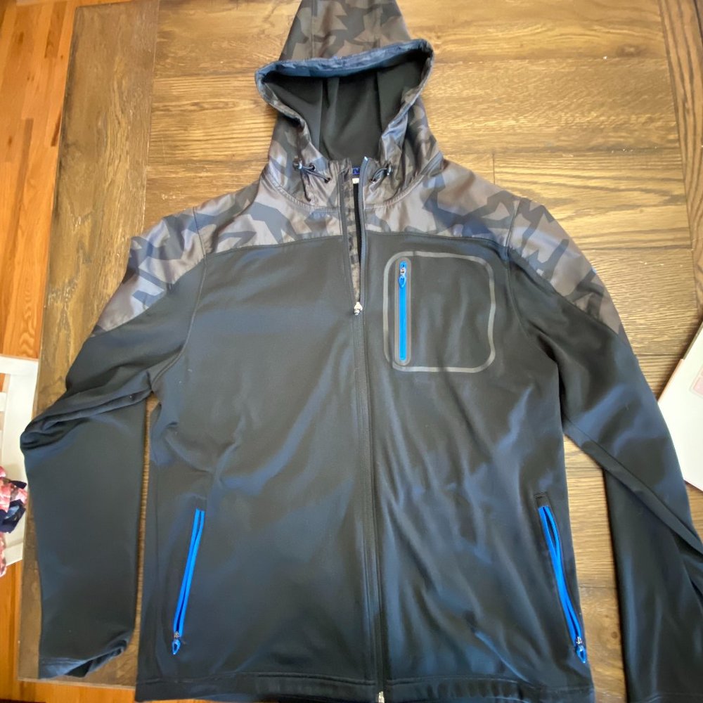 Under Armour Fleece Zip Up Hooded Jacket Size Large